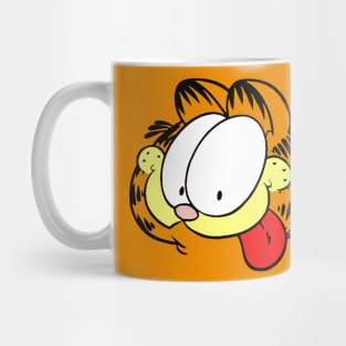 Goofy Face Orange Lasagna Cat Mug